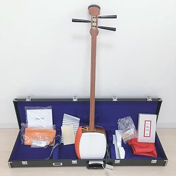 Amazon.co.jp: 三味線 三絃（地唄三味線）セット Yamaha S061 : 楽器